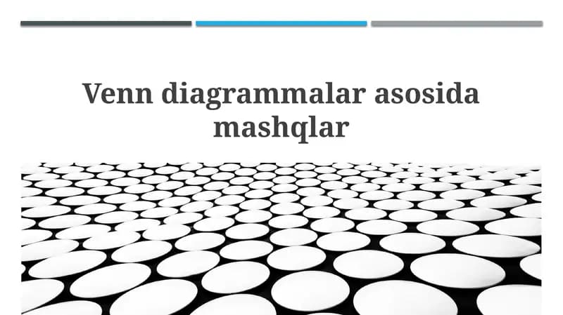 Venn Diagrammalari: Asoslar va Qo'llanilishi
