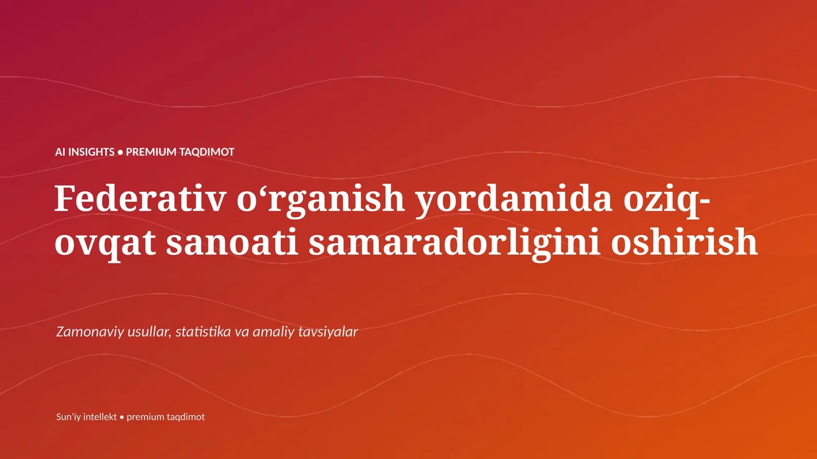 PREMIUM TAQDIMOT