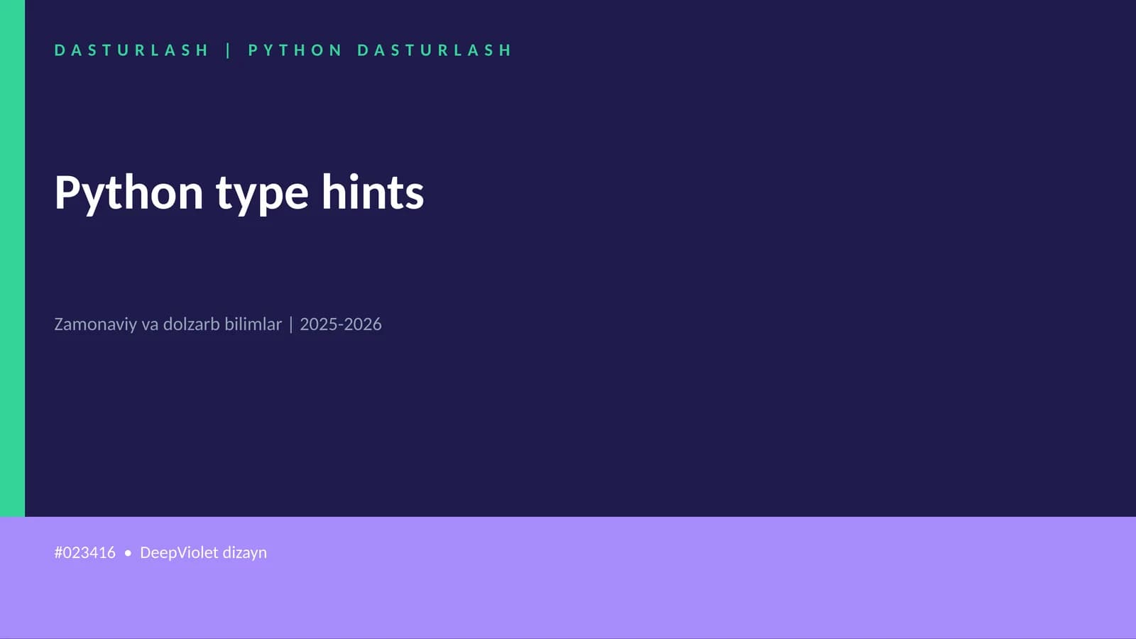 Python type hints