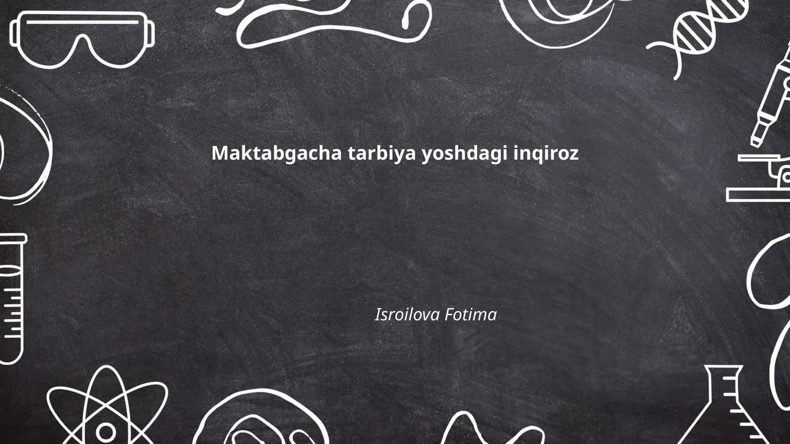 Maktabgacha tarbiya yoshdagi inqiroz