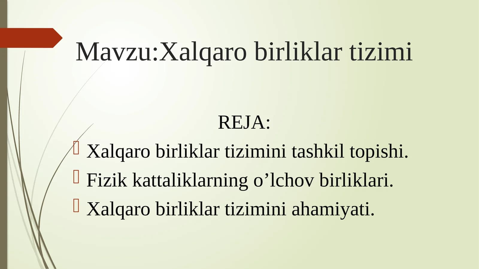 Xalqaro birliklar tizimi