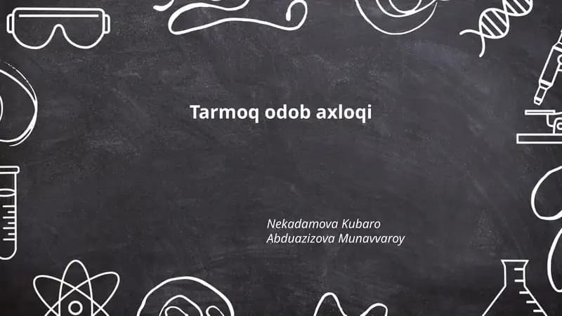 Tarmoq odob axloqi