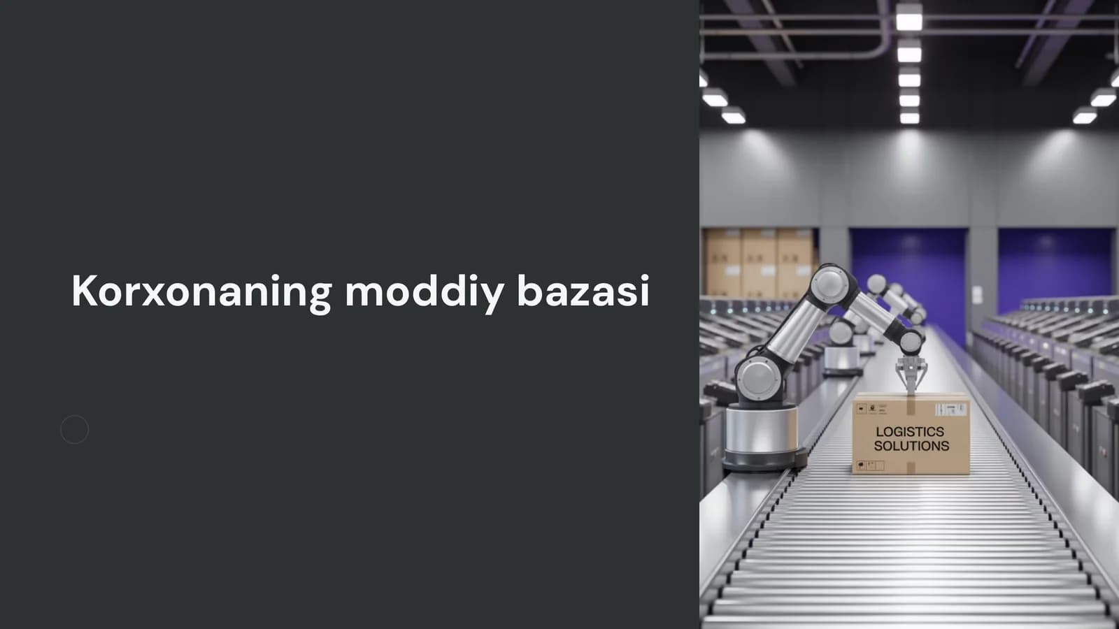 Korxonaning moddiy bazasi
