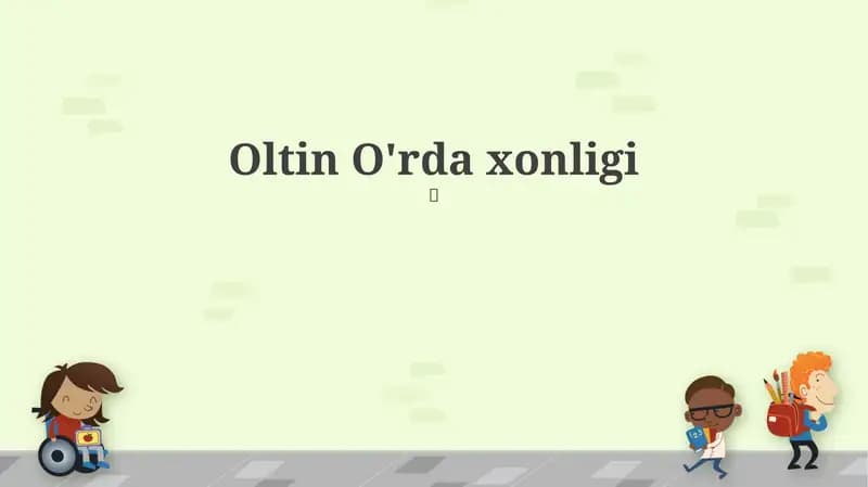 Oltin O'rda xonligi