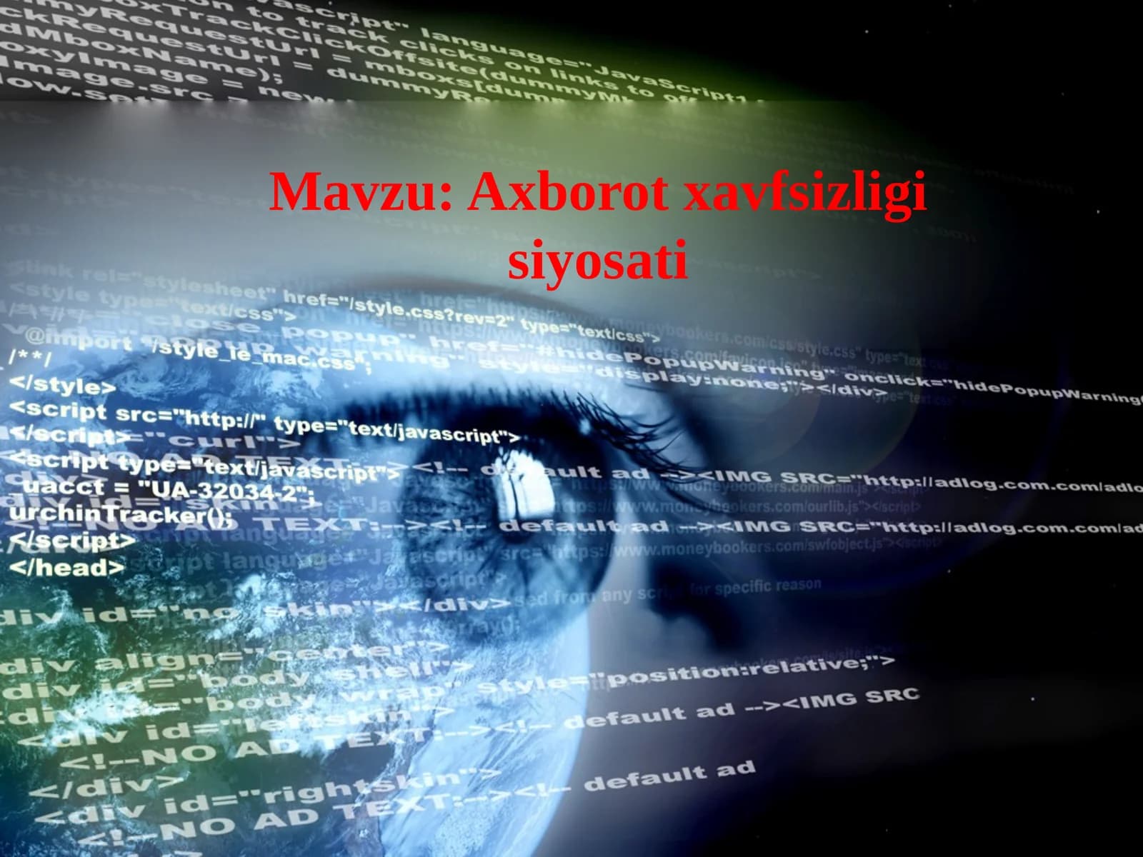 Axborot xavfsizligi siyosati