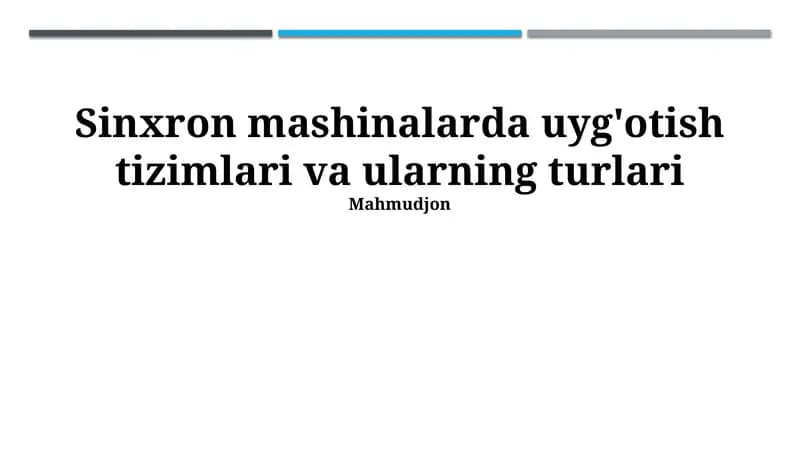 Uyg'otish tizimlari