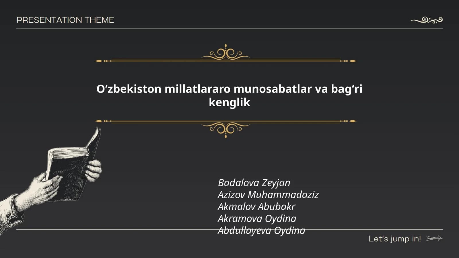 Oʻzbekiston millatlararo munosabatlar va bagʻri kenglik