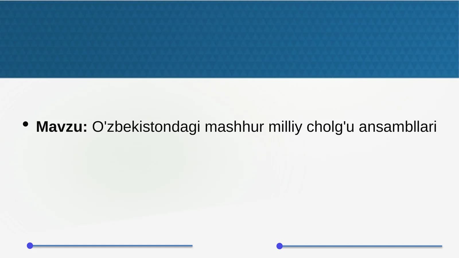 O'zbekistondagi mashhur milliy cholg'u ansambllari
