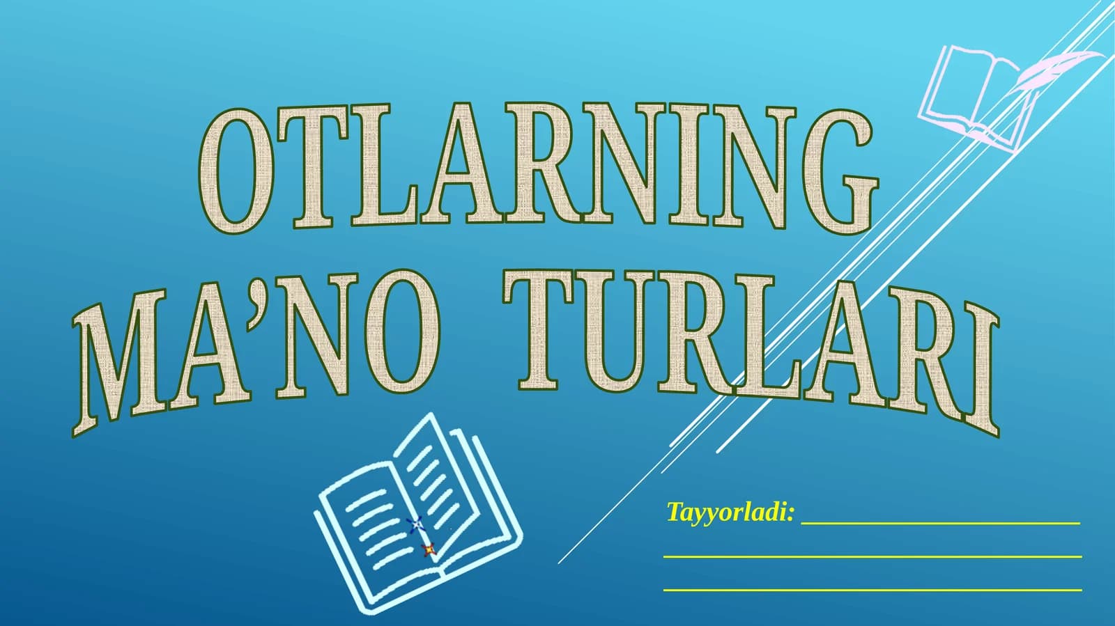 3-sinf ona tili Otlarning ma’no turlari