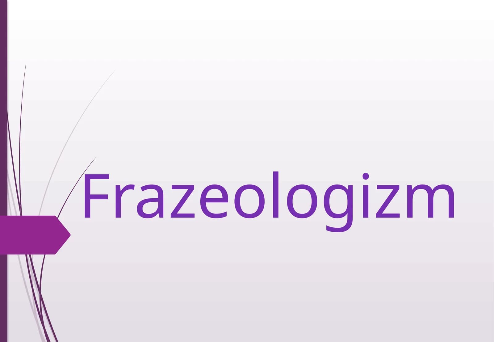 Frazeologizm