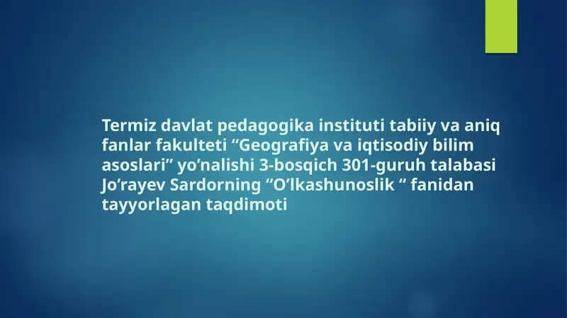 Geografiya