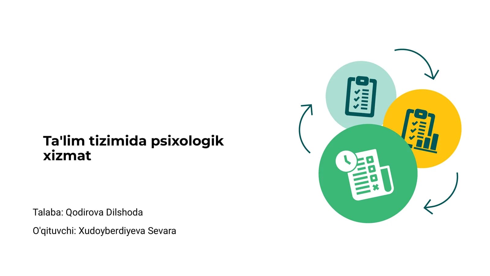 Ta'lim tizimida psixologik xizmat
