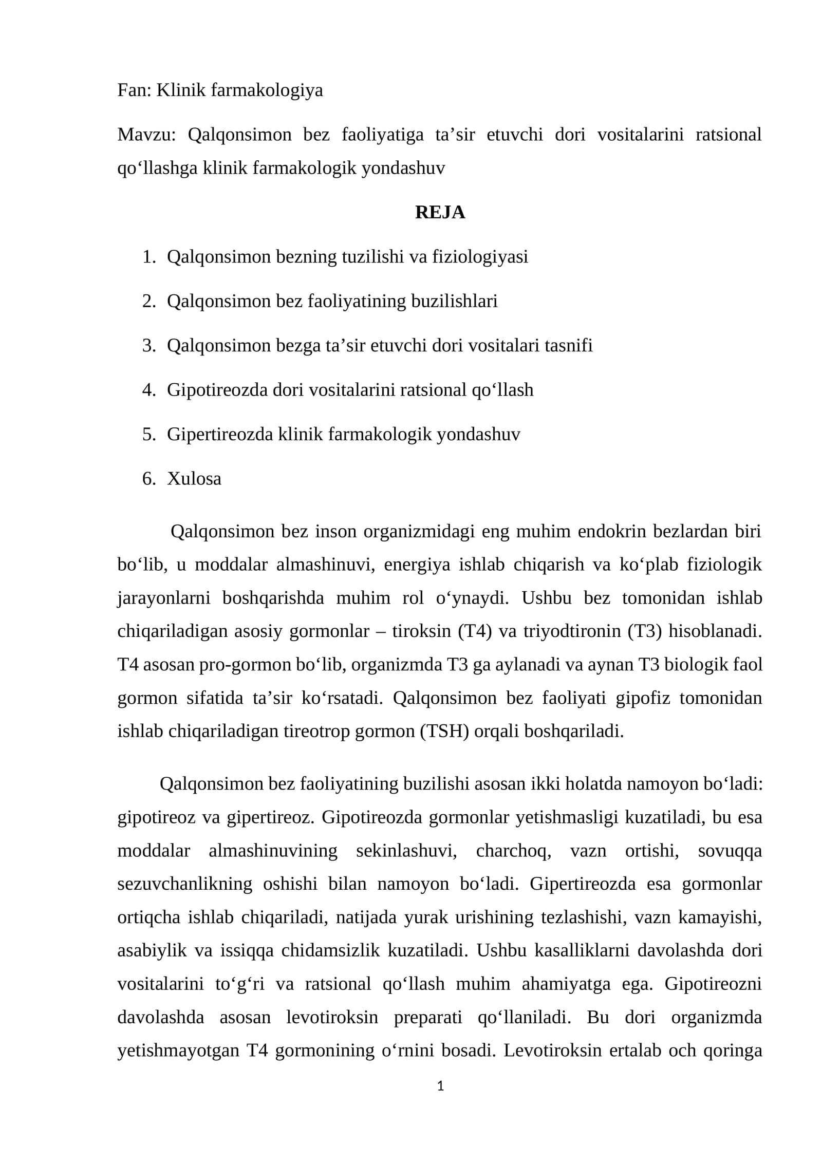 Klinik farmakologiya