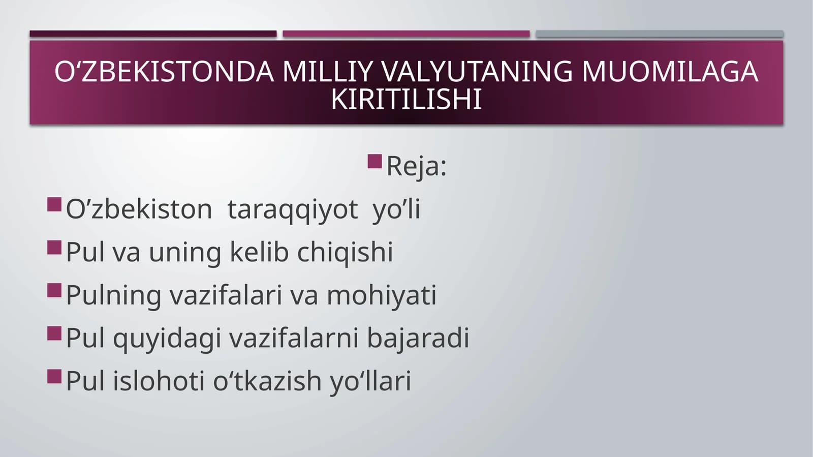 O'zbekiston Taraqqiyot Yo'li