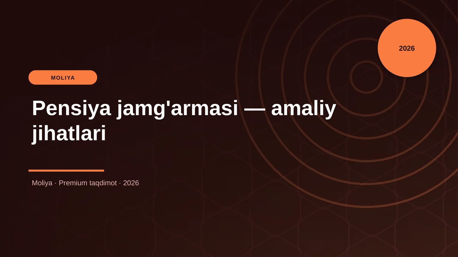 Pensiya jamg'armasi — amaliy jihatlari