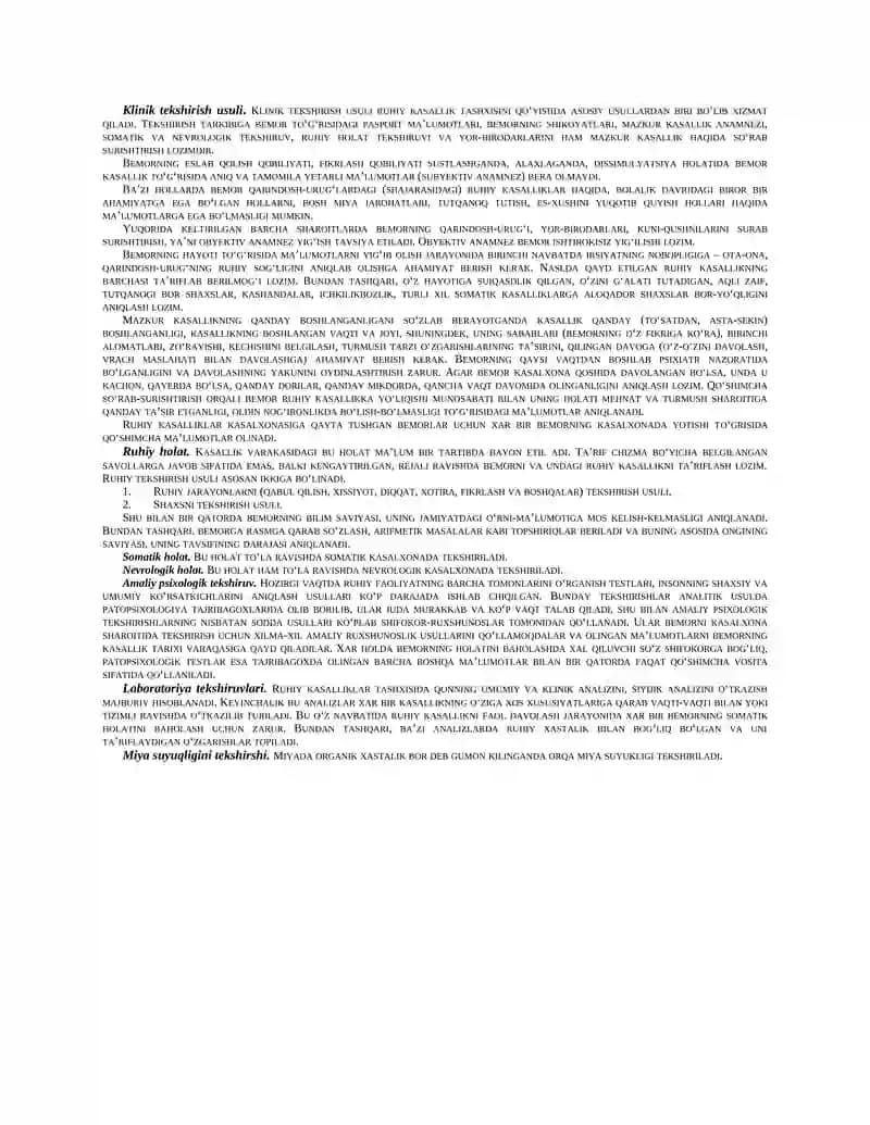 Klinik tekshirish usuli