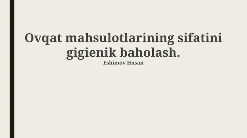 Eshimov Husan
