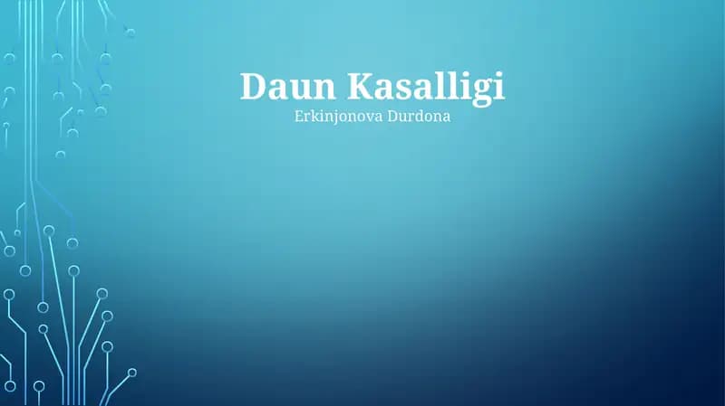 Daun Kasalligi