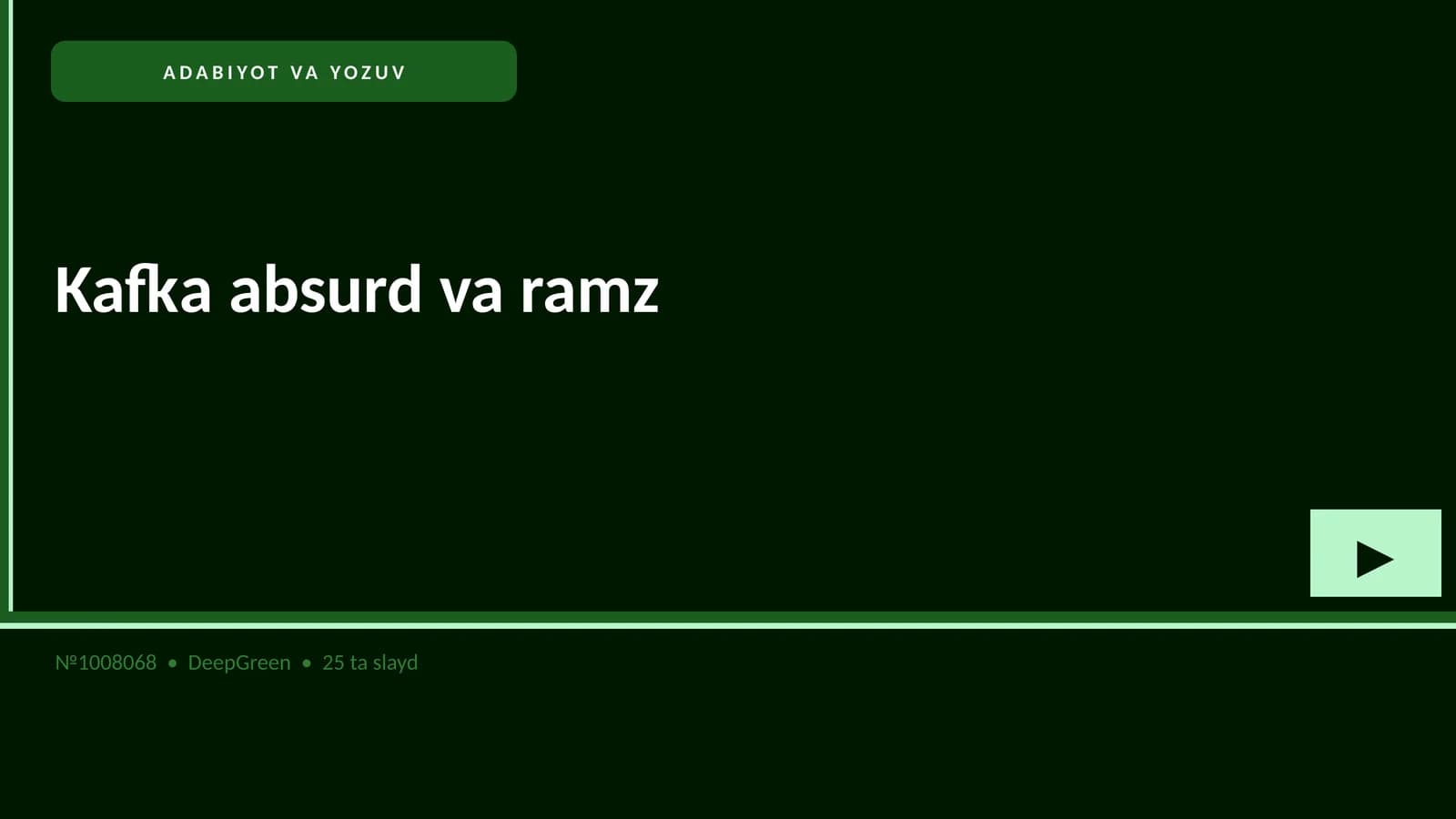 Kafka absurd va ramz