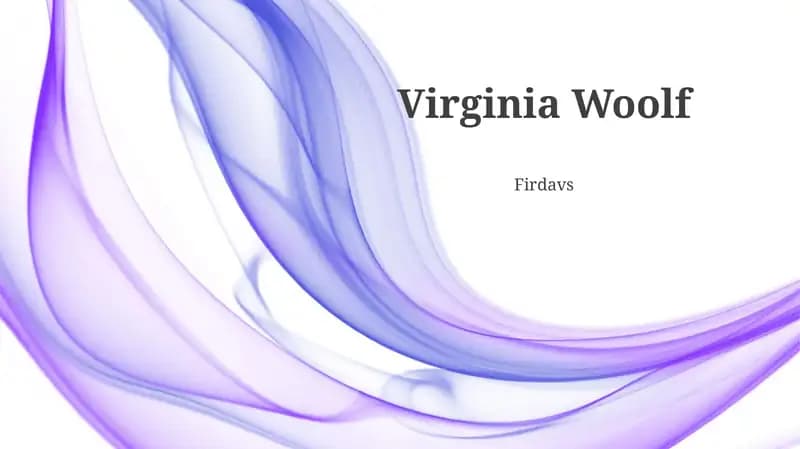 Virginia Woolf