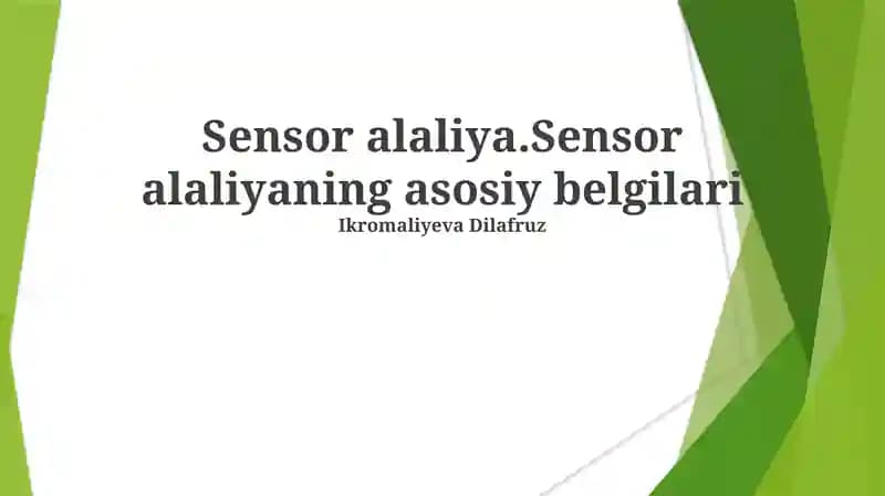Sensor alaliya