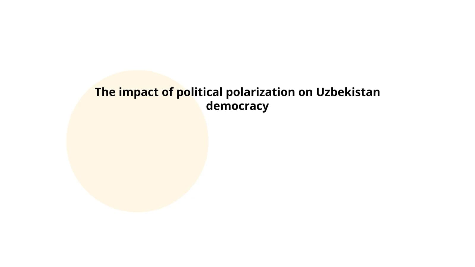 The impact of political polarization on Uzbekistan democracy
