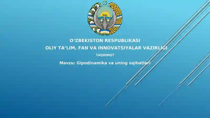 Gipodinamika va uning oqibatlari