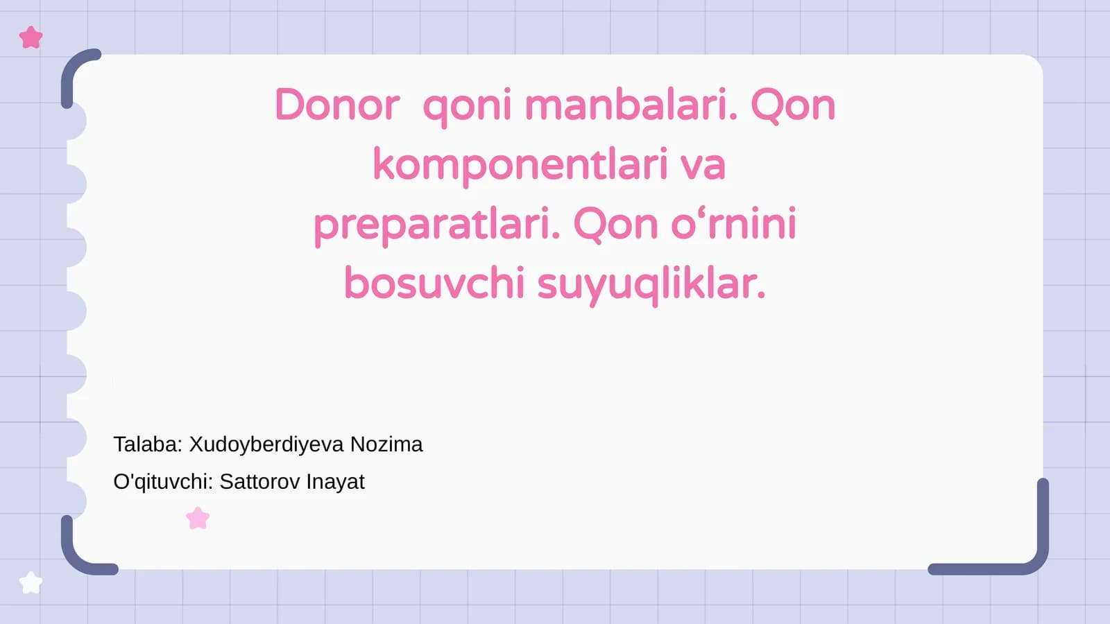 Donor qoni manbalari