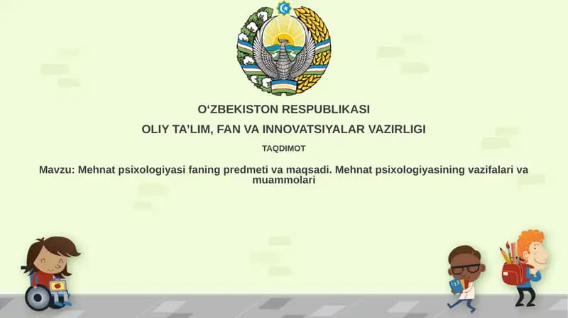 Mehnat Psixologiyasi