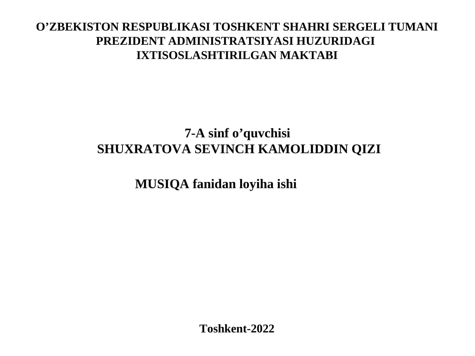 O’ZBEK XALQ CHOLG’ULARI