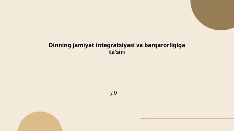 Ovqatlanish madaniyati va integratsiya