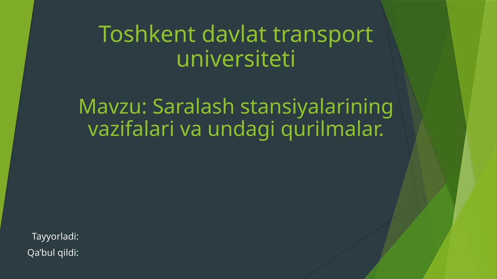 Saralash stansiya tizimlari