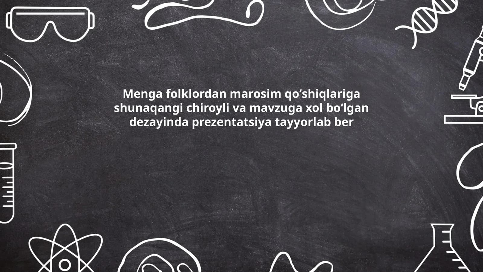 Prezentatsiya mavzusiga qo'shiq