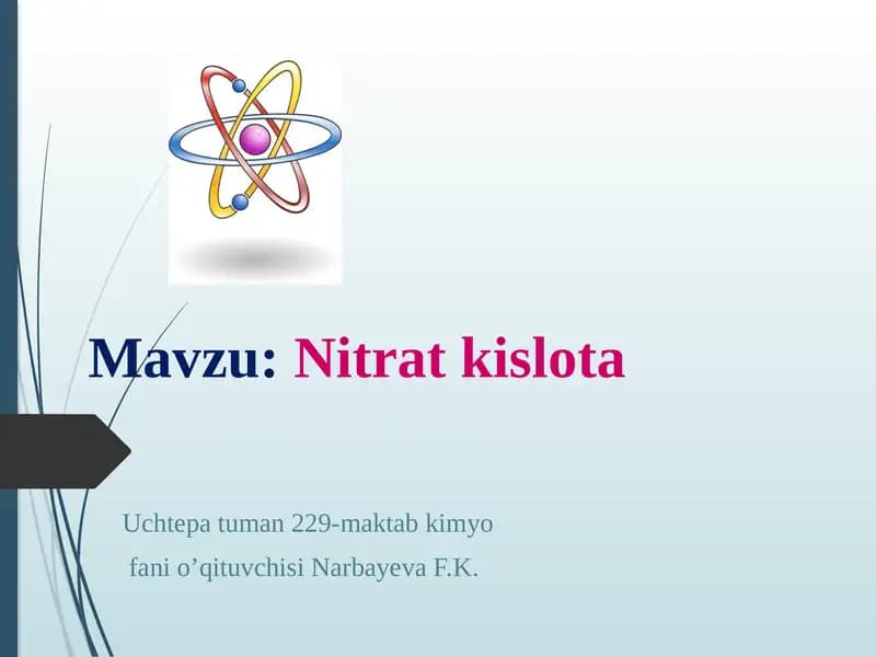 Nitrat kislota