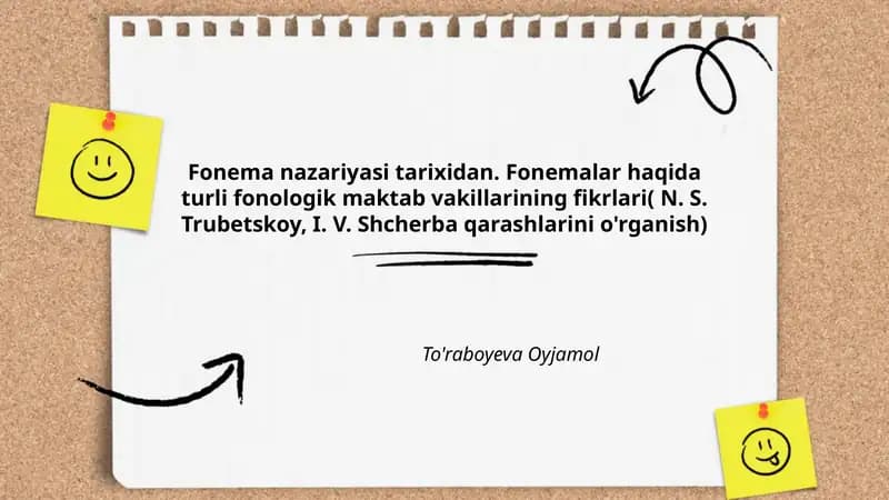 Fonema nazariyasi tarixidan