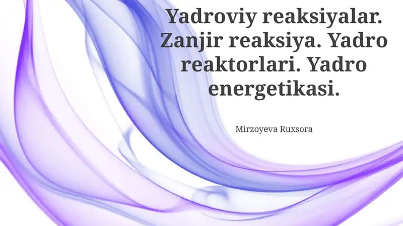 Yadro energiyasi