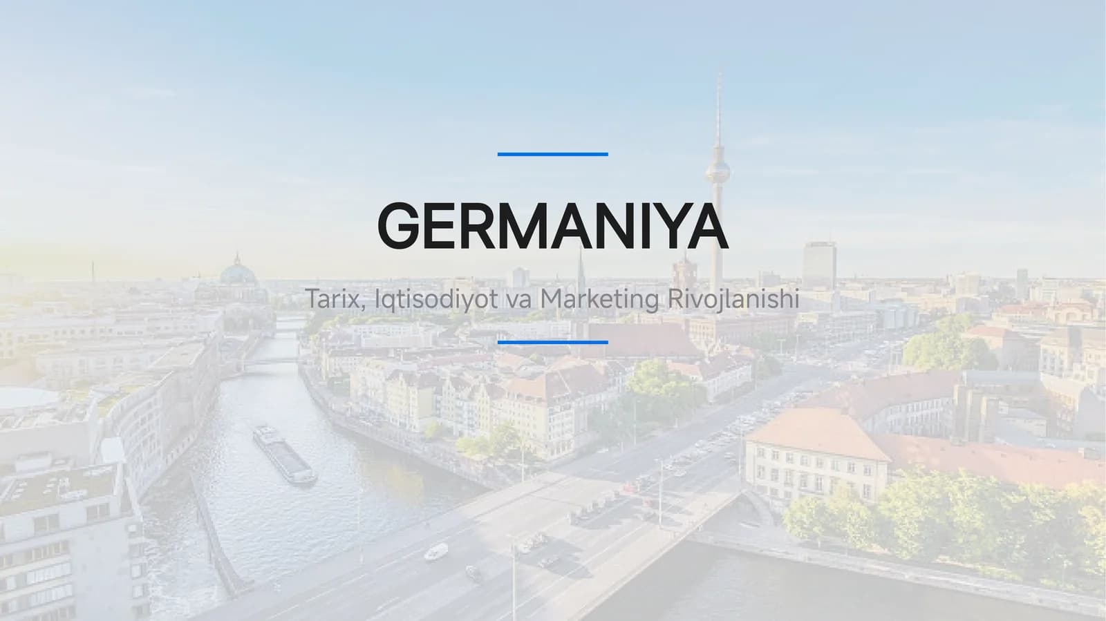 Germaniya Tarixi va Iqtisodiyoti