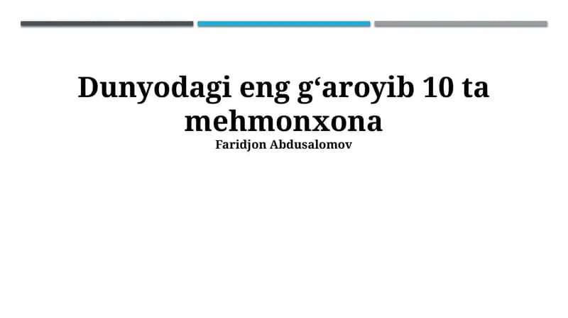 Mehmonxonalar