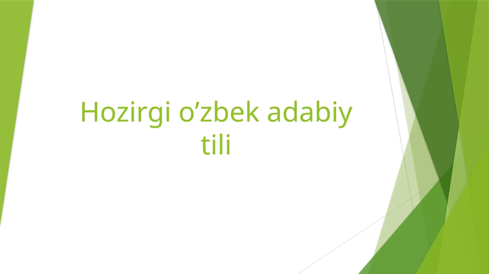 Ot so’z turkumiga oid misollar ustida ishlash