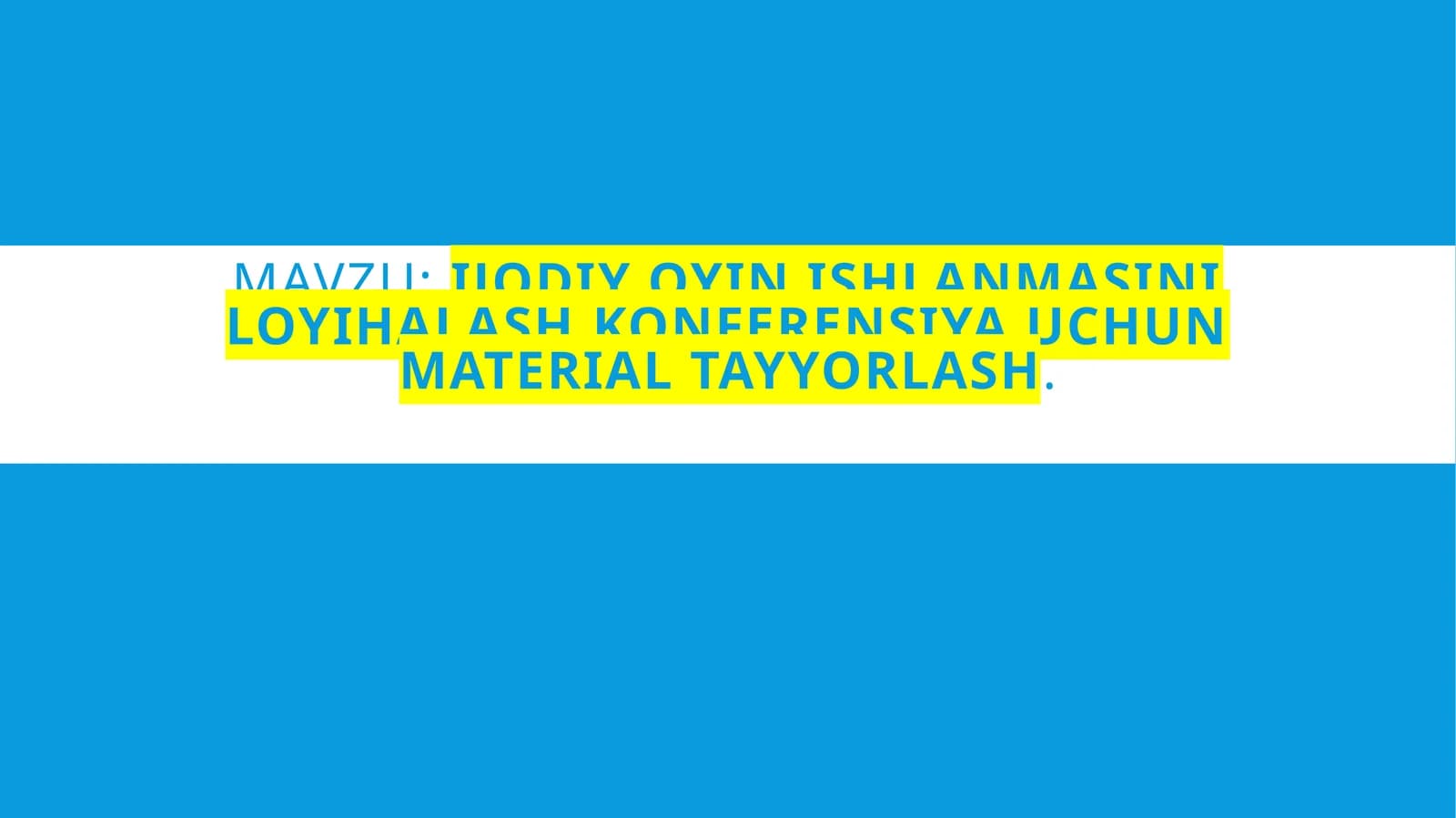 Ijodiyoyinishlanmasiniloyihalash
