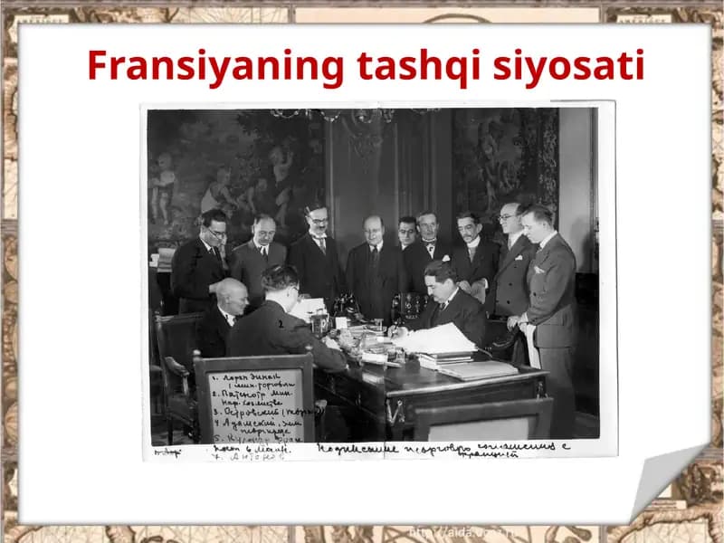 Fransiyaning tashqi siyosati