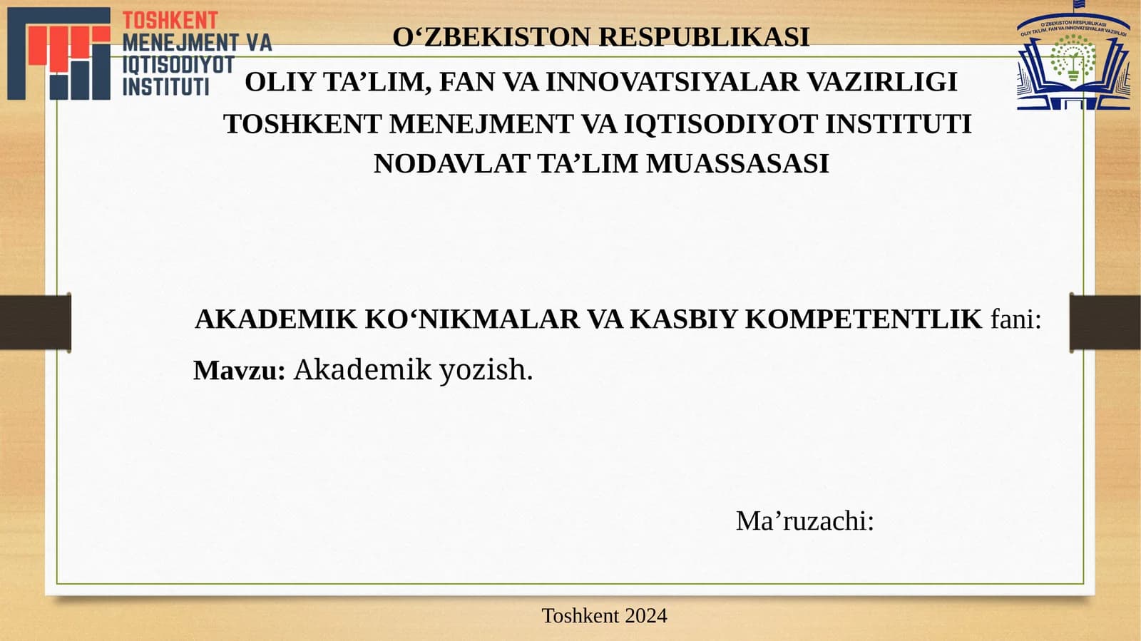 Akademik yozish
