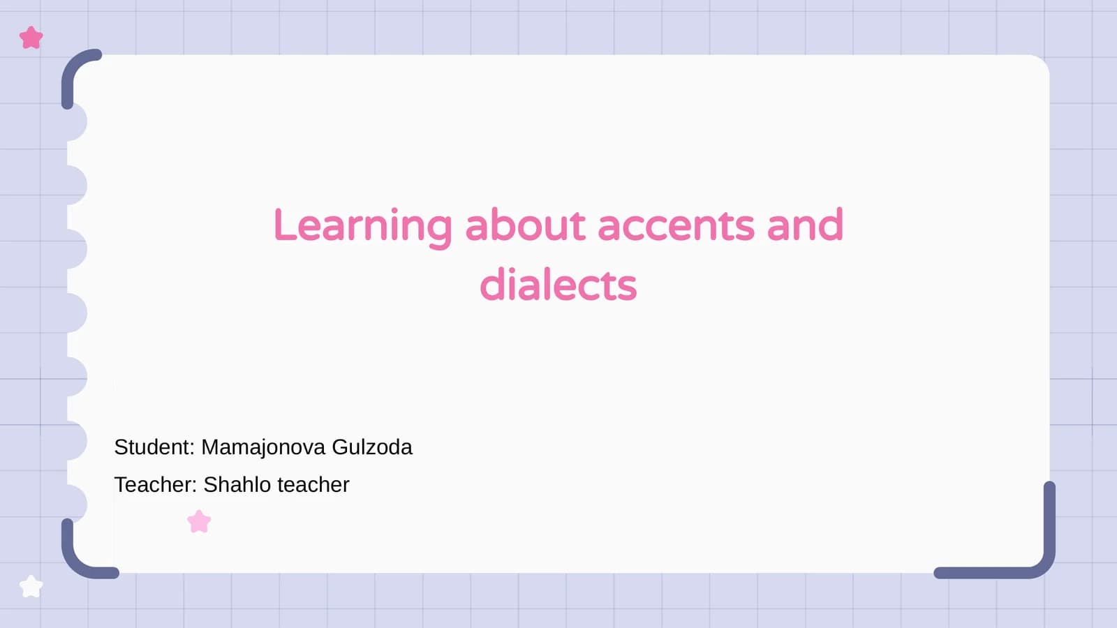 Introduction to Accents and Dialects