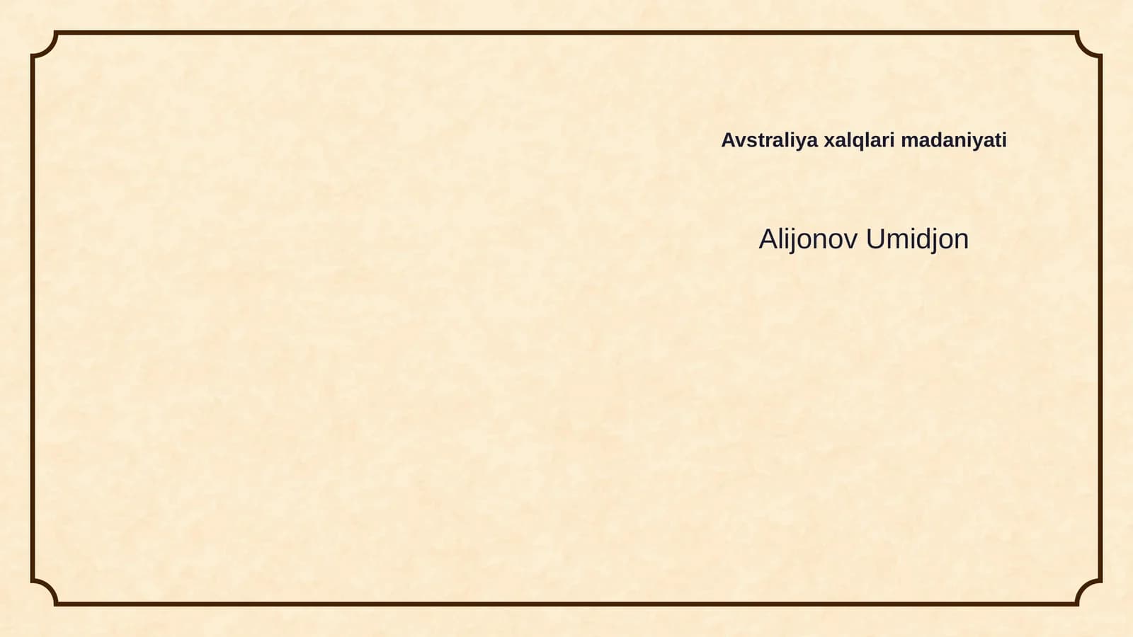 Avstraliya xalqlari madaniyati