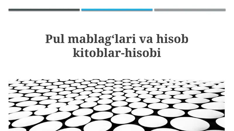 Mablag'lar va Hisob-kitoblar Asoslari
