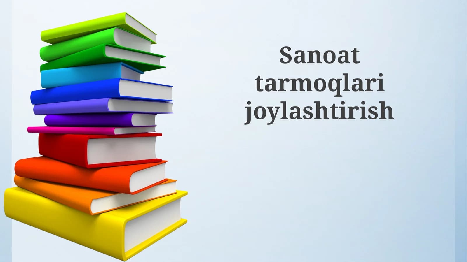 Sanoattarmoqlarijoylashtirish