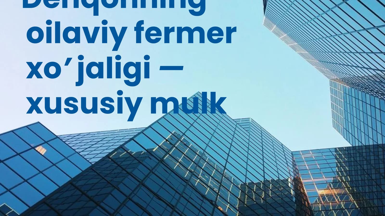 Mulk va uning turlari