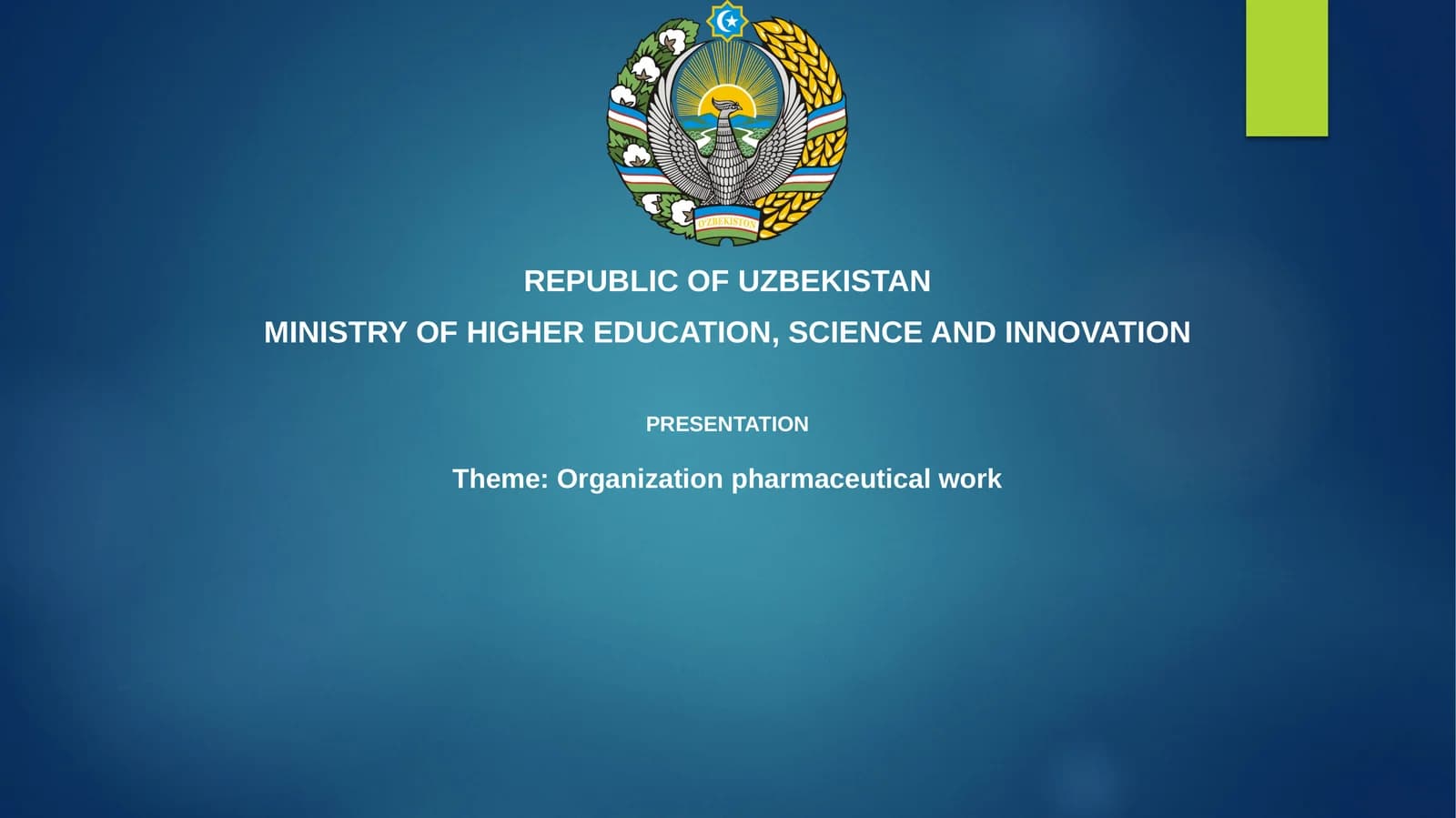 Organization pharmaceutical work