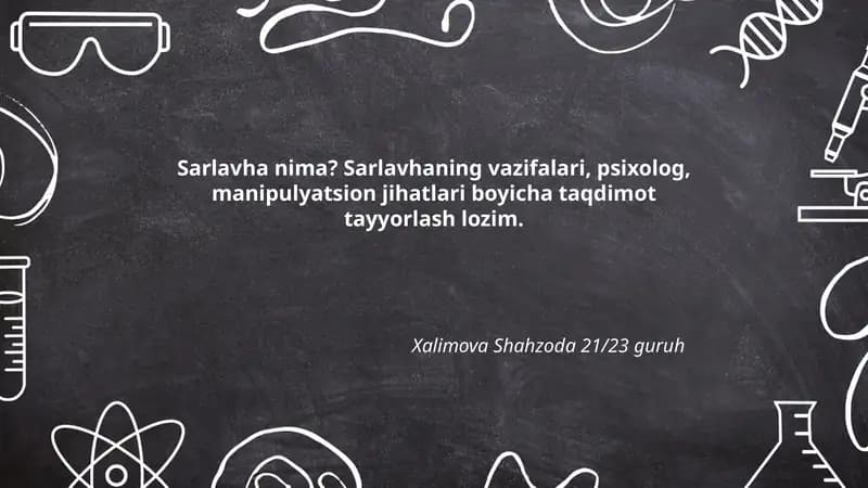 Sarlavha ta'limi