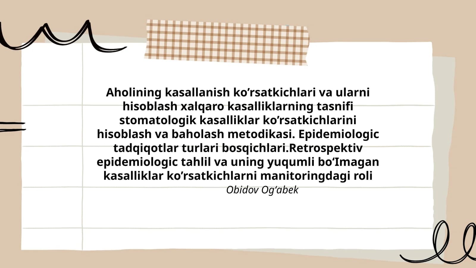 Epidemiologik tadqiqotlar turlari